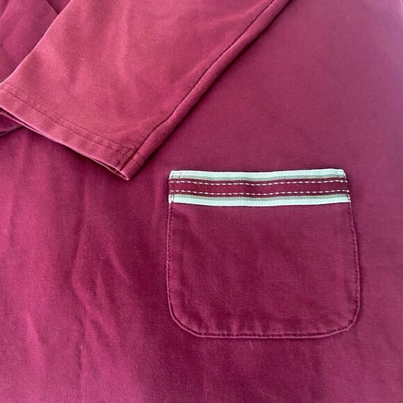 Sport Savvy women’s snap button burgundy jacket size small cream rivets size M - Picture 7 of 12